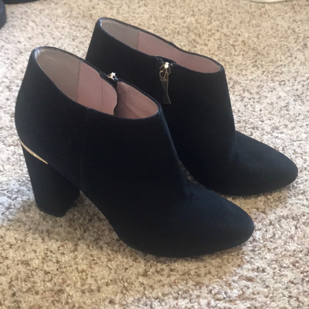 Kate Spade Black ankle booties size 8